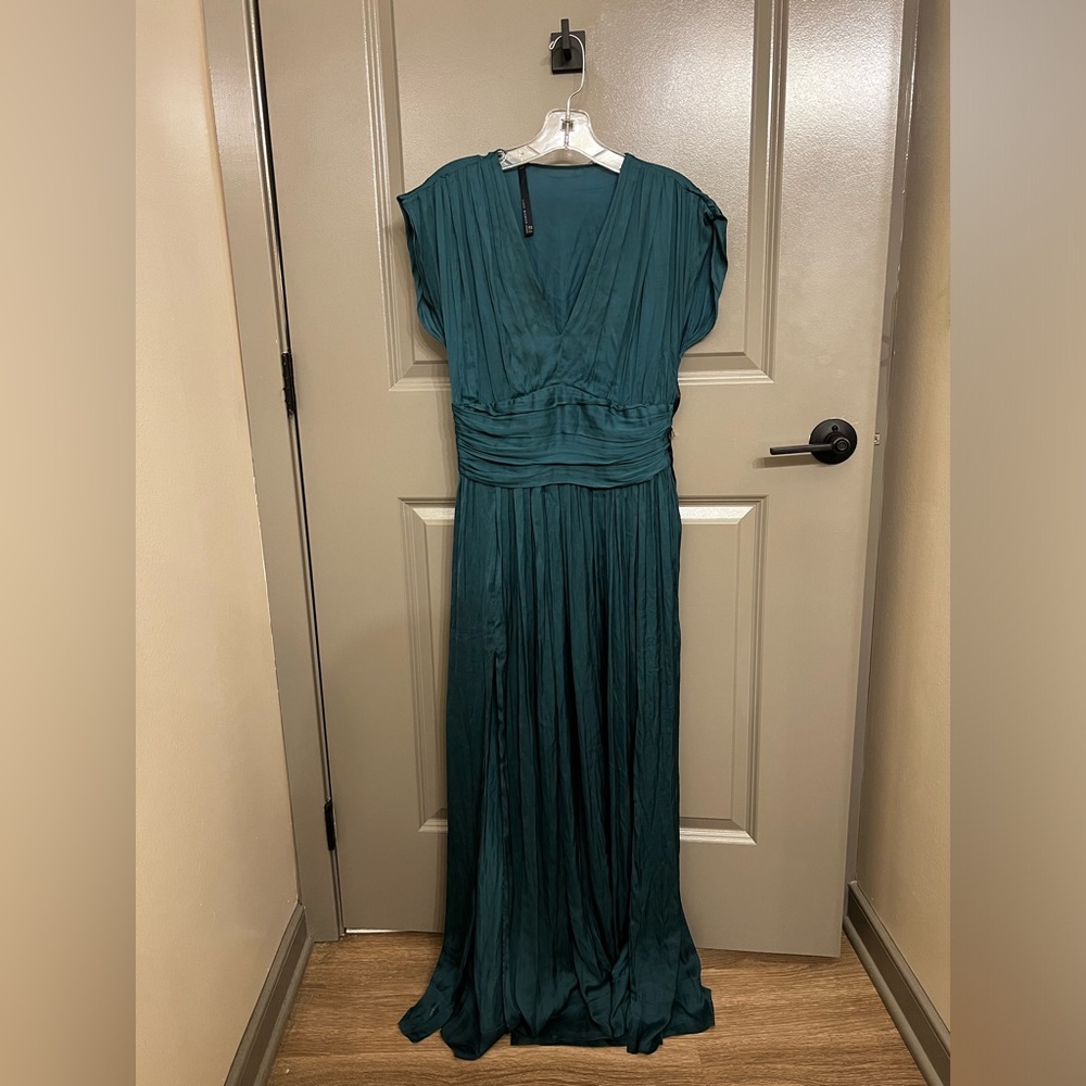 ZARA maxi dress side slit and side zipper